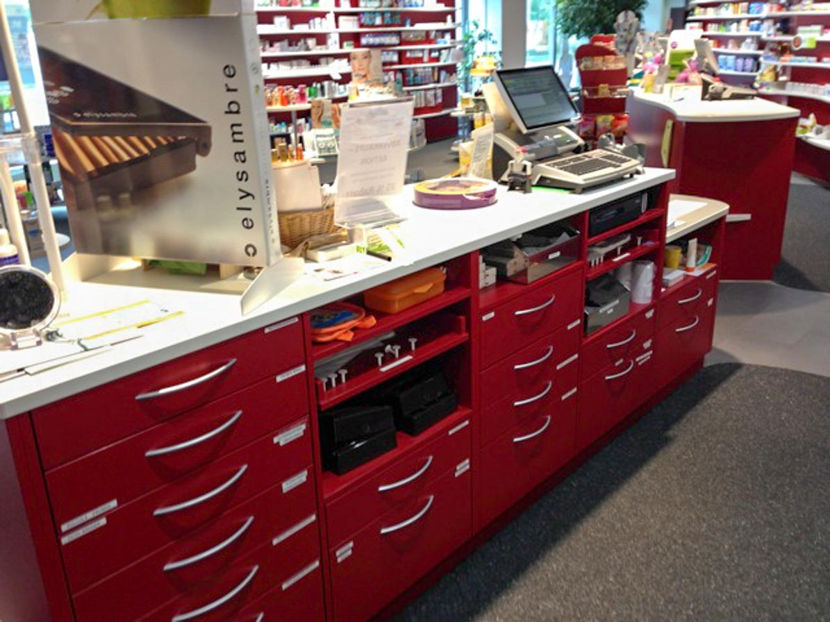 Counter before